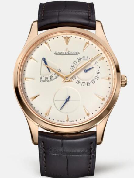(image for) Replica Jaeger Lecoultre Master Ultra Thin Réserve de Marche 1372520 Pink Gold Men Watch Automatic self-winding