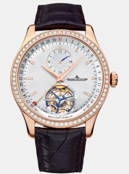 Replica Jaeger Lecoultre Master Control Tourbillon Dualtime 1562401 Pink Gold Men Watch Automatic self-winding (image for) Replica Jaeger Lecoultre Master Control Tourbillon Dualtime 1562401 Pink Gold Men Watch Automatic self-winding