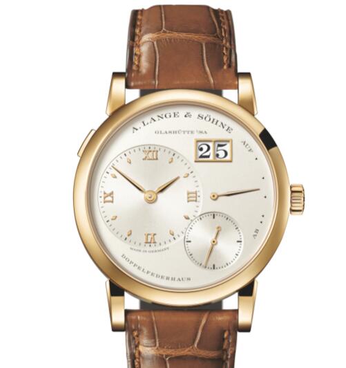 (image for) A Lange Sohne LANGE 1 Yellow gold with dial in champagne Replica Watch 191.021
