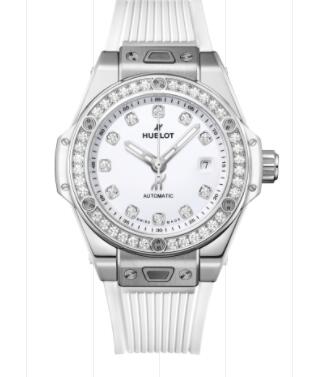 (image for) 2023 Hublot Big Bang One Click Steel White Diamonds Diamonds Dial 33 mm Replica Watch 485.SE.2210.RW.1204
