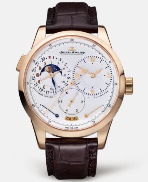 (image for) Jaeger Lecoultre Duomètre Quantième Lunaire Pink Gold Manual-winding Men Replica Watch 6042421