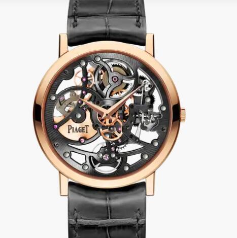 (image for) Replica Piaget Altiplano Rose Gold Ultra-Thin Skeleton Watch G0A38132