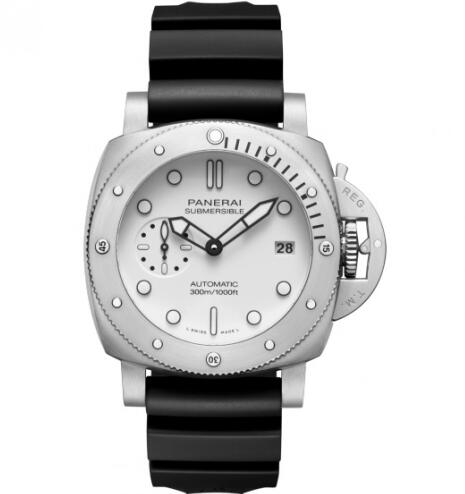 (image for) Panerai Luminor Submersible 42 3 Days Automatic Stainless Steel White Replica Watch PAM01223