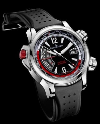 (image for) Replica Jaeger Lecoultre Master Compressor Extreme W-Alarm Q1778170 Steel - Titanium - Rubber Strap Watch